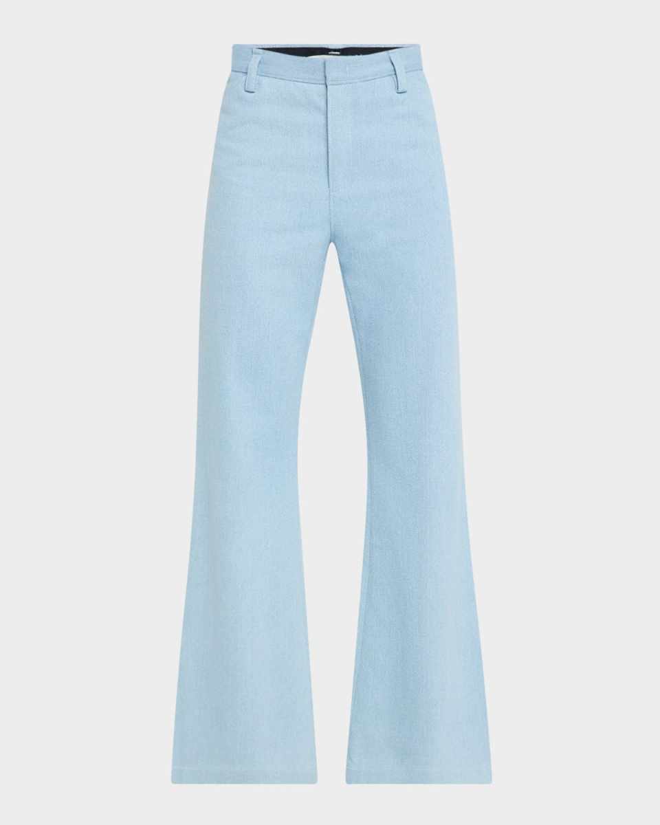 Mid-Rise Crop Flare Pants